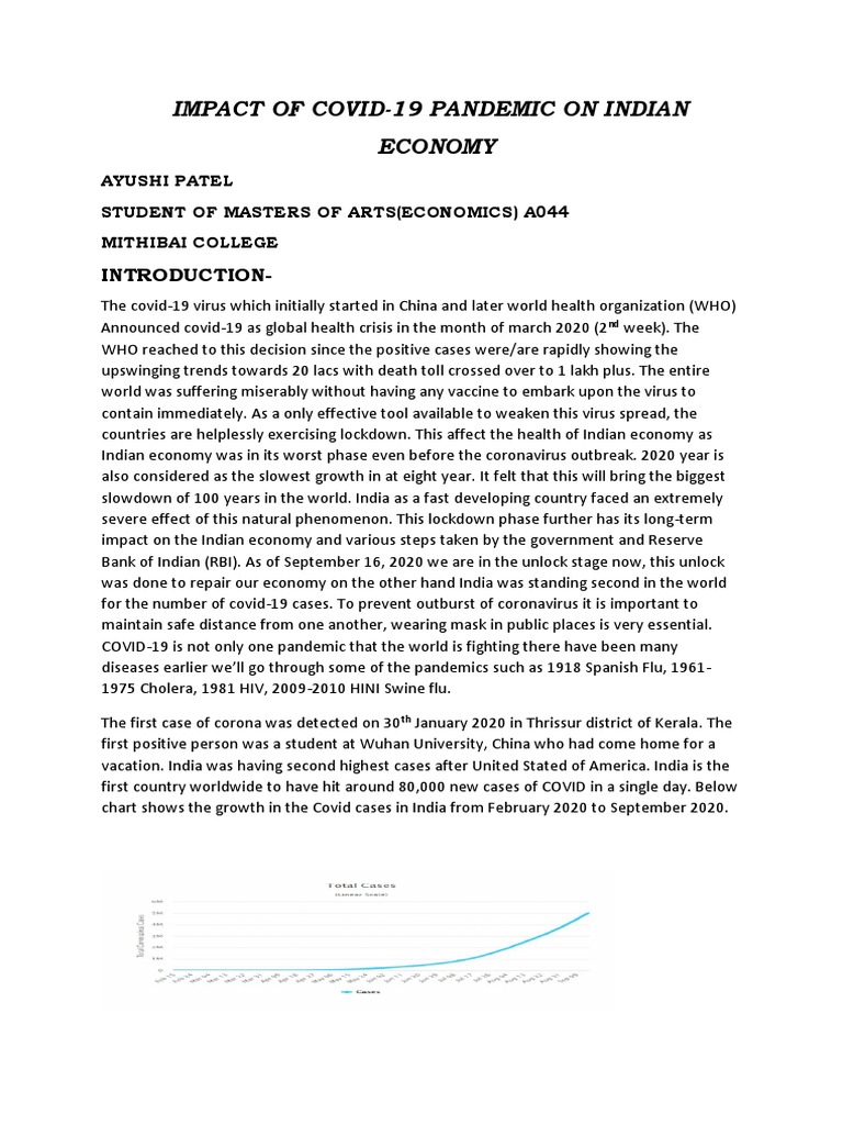 AyushiPatel - A044 - Impact of Covid-19 Pandemic On Indian Economy ...