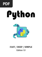 Learn Python Fast Deep Simple