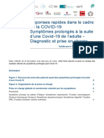 Synthese Symptomes Prolonges A La Suite D Une Covid 19 de L Adulte Diagnostic Et Pec