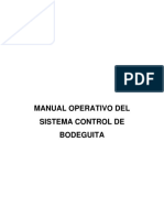 Manual Operativo Del Sistema de Control de Bodeguita