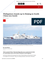 Philippines Stands Up To Beijing in South China Sea Tussle - BBC News