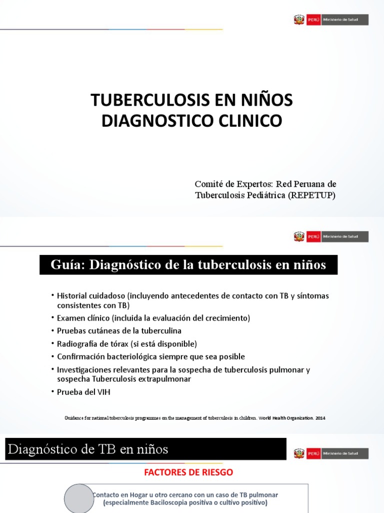 Diagnóstico de Tuberculosis en Niños | PDF | Tuberculosis | Neumonía