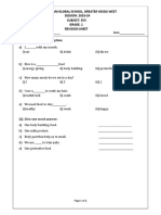 EVS Worksheet Class 1