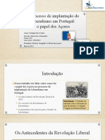 O Processo de Implantação Do Liberalismo em Portugal - Atualizado