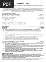 Samantha Lopez Resume