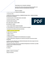 Plan de Practicas Pre Profesionales Del Estudiante Contenido