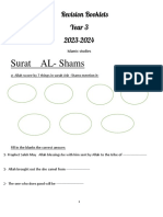 Revision Booklet Year 3 Islamic Education