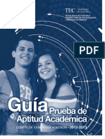 Guia - Prueba de Aptitud Academica 2012-2013
