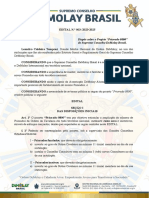 Dispõe Sobre O Projeto "Priorado 0800" Do Supremo Conselho Demolay Brasil