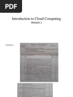 Introduction To Cloud Computing