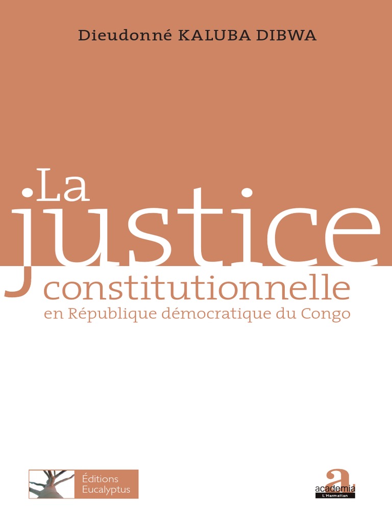 Justice constitutionnelle en RDC | PDF | Loi | Constitution