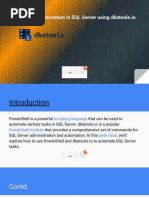 PowerShell Automation in SQL Server Using Dbatools - Io