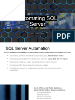 SQL Server Automation (Maintenance Plan)