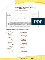 Examen de Geometría - 4to Grado (3er Bimestre)