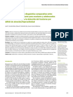 Diagnostico Comparativo DSM Iv y Cuestionario para Trastornos Atencion - Hiperactividad