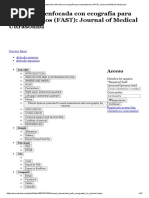 Protocolo E-FAST en Trauma Abdominal | PDF | Ultrasonido | Ultrasonido ...