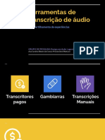 DESIGN EM AÇÃO - Ferramentas de Transcrição - AGO21