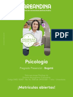 Brochure Psicologia Pregrado Presencial Bogota Areandina 2022