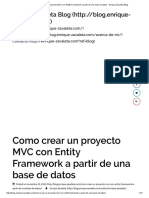 Como Crear Un Proyecto MVC Con Entity Framework A Partir de Una Base de Datos - Enrique Zavaleta Blog
