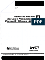 Panes de Estudios de Escuelas Nacionales de Educación Técnica