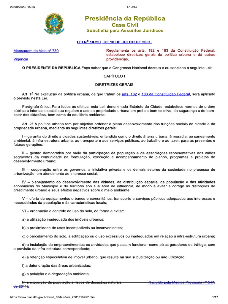 Estatuto Da Cidade Pdf