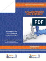 Depliant Accertamento Adesione Brochure 20x21 Scelta Bassa