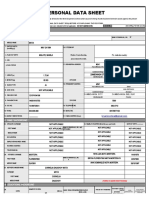 Personal Data Sheet