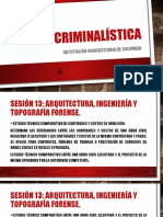 Criminalistica - Sesión 13