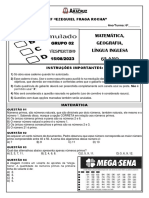 Simulado G2 - 2º Trim - 6º Vesp - Aluno