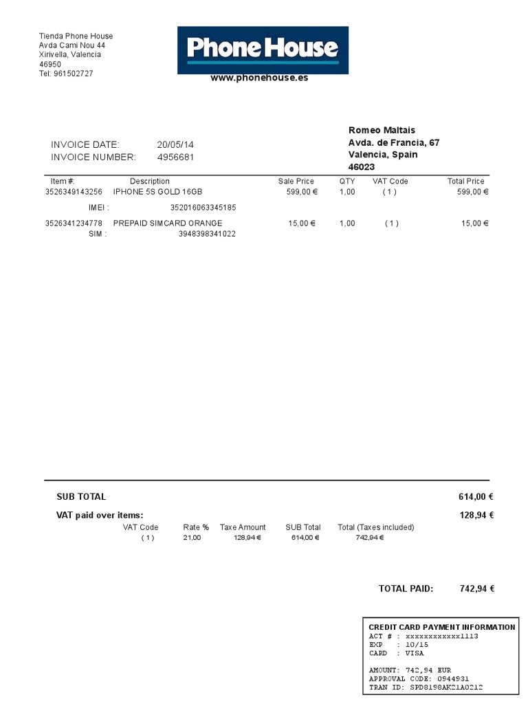Invoice Printer | PDF