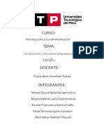 La Dirección y El Control Empresarial