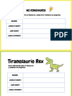 Cuadernillo de Investigacion Sobre Los Dinosaurios