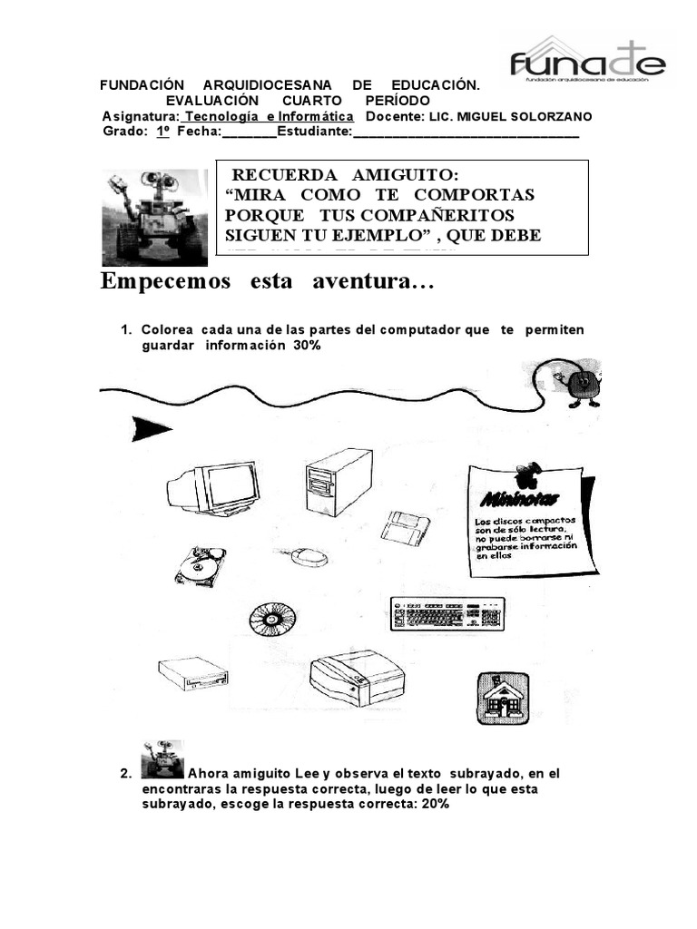 Examen Definitivo 4 P 01 | PDF | Hardware de la computadora | Software