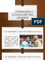 Metodologia y Planeacion Del Deporte