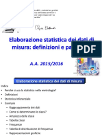 002 Lezione 3A Elaborazione Statistica Dei Datin