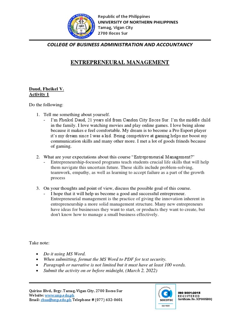 Entrepreneurial Management Insights | PDF | Entrepreneurship | Business