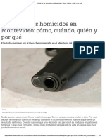El ADN de Los Homicidos en Montevideo - Cómo, Cuándo, Quién y Por Qué