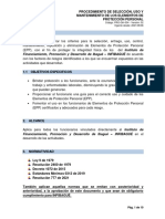 Pro GH 004 Procedimiento de Seleccion Uso y Mantenimiento de Los Elementos de Proteccion Personal