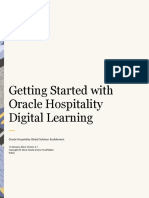 Getting Started With Oracle Hospitality Digital Learning (V3)