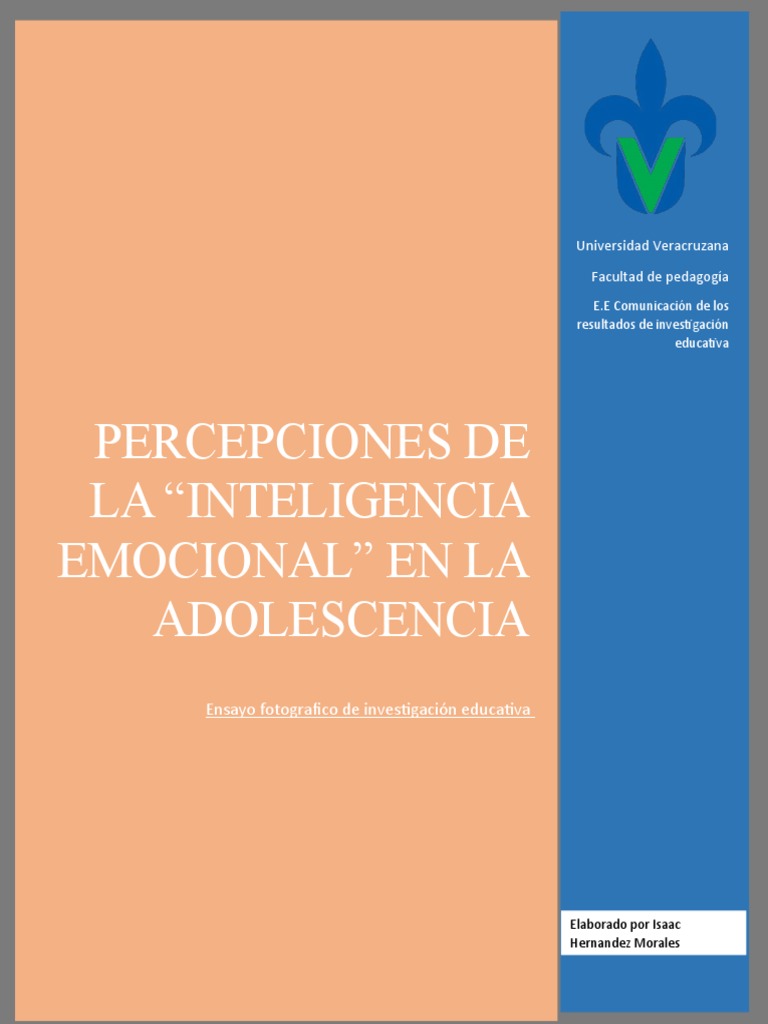 Inteligencia Emocional en Adolescentes | PDF | Las emociones | Aprendizaje