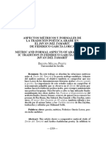 Aspectos Metricos y Formales de La Tradicion Poeti