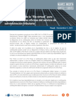 09165 Client Alert Implementacion de La Fila Virtual Para Agendar Citas en Las Oficinas Del Servicio de Administracion Tributaria