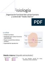 Fisiología Organización Funcional Del Cuerpo Humano y Control Del "Medio Interno"