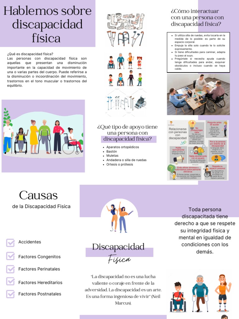 Apoyo y comprensión de la discapacidad física | PDF | Invalidez ...
