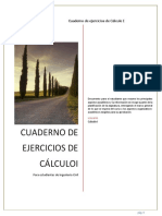 Cuaderno de Ejercicios de Calculo I 2022-1