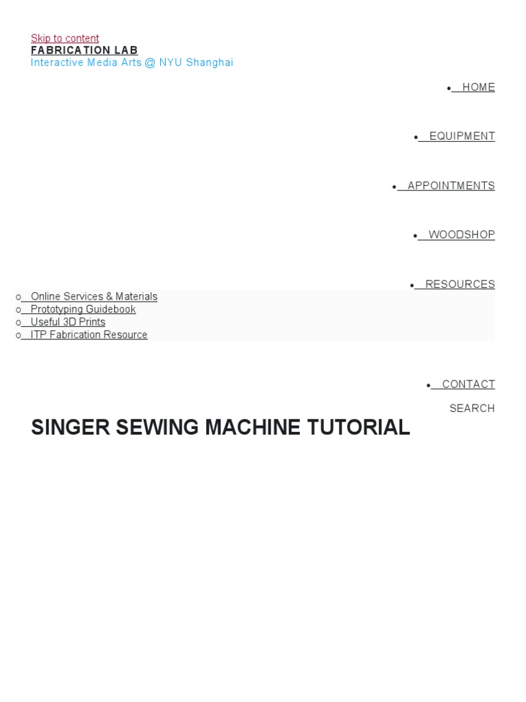 Sewing Machine Trouble Shoot PDF Sewing Machine Sewing