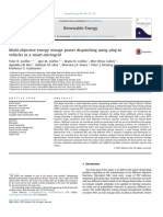 Multi-Objective Energy Storage Power Dispatching Using Plug-In Vehicles in A Smart-Microgrid