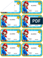 Gafetes Espacio Mario Bros