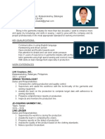 Citadel R. de Chavez Curriculum Vitae