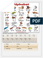 Alphabet and Spelling Exercise